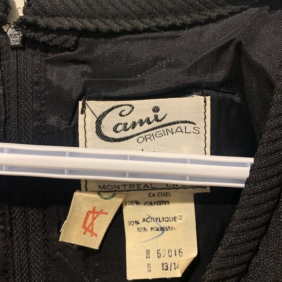 Vintage 70s Black & Woven Bohemian Maxi Dress - Picture 10 of 14